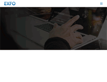 Tablet Screenshot of investors.exfo.com