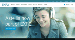 Desktop Screenshot of exfo.com