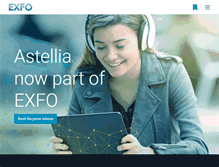 Tablet Screenshot of exfo.com